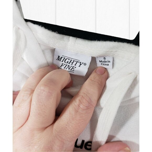 Mighty Fine Hoodie Sz S Constellation Zodiac Sign le Zodiaque Crime Thriller NEW - Picture 5 of 6